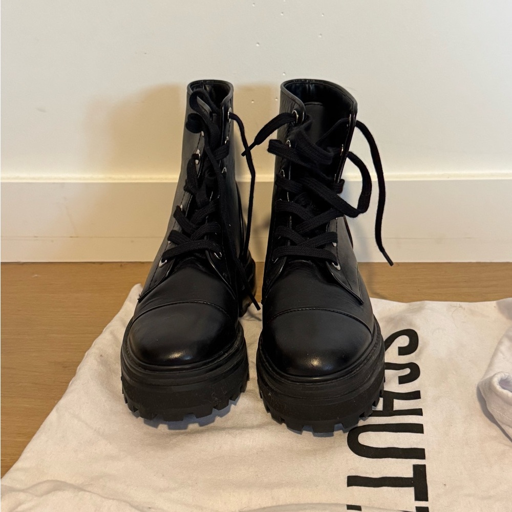 SCHUTZ black Women's Combat Boots